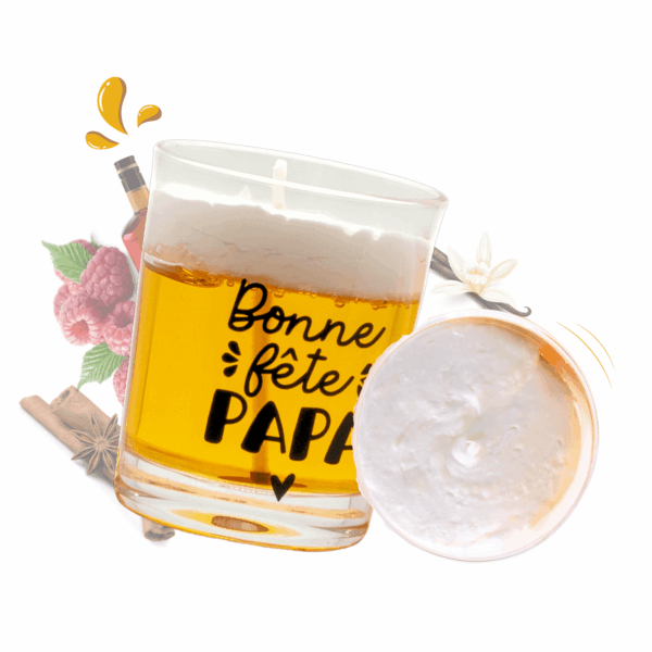 cette photo représente la bougie gourmande bière