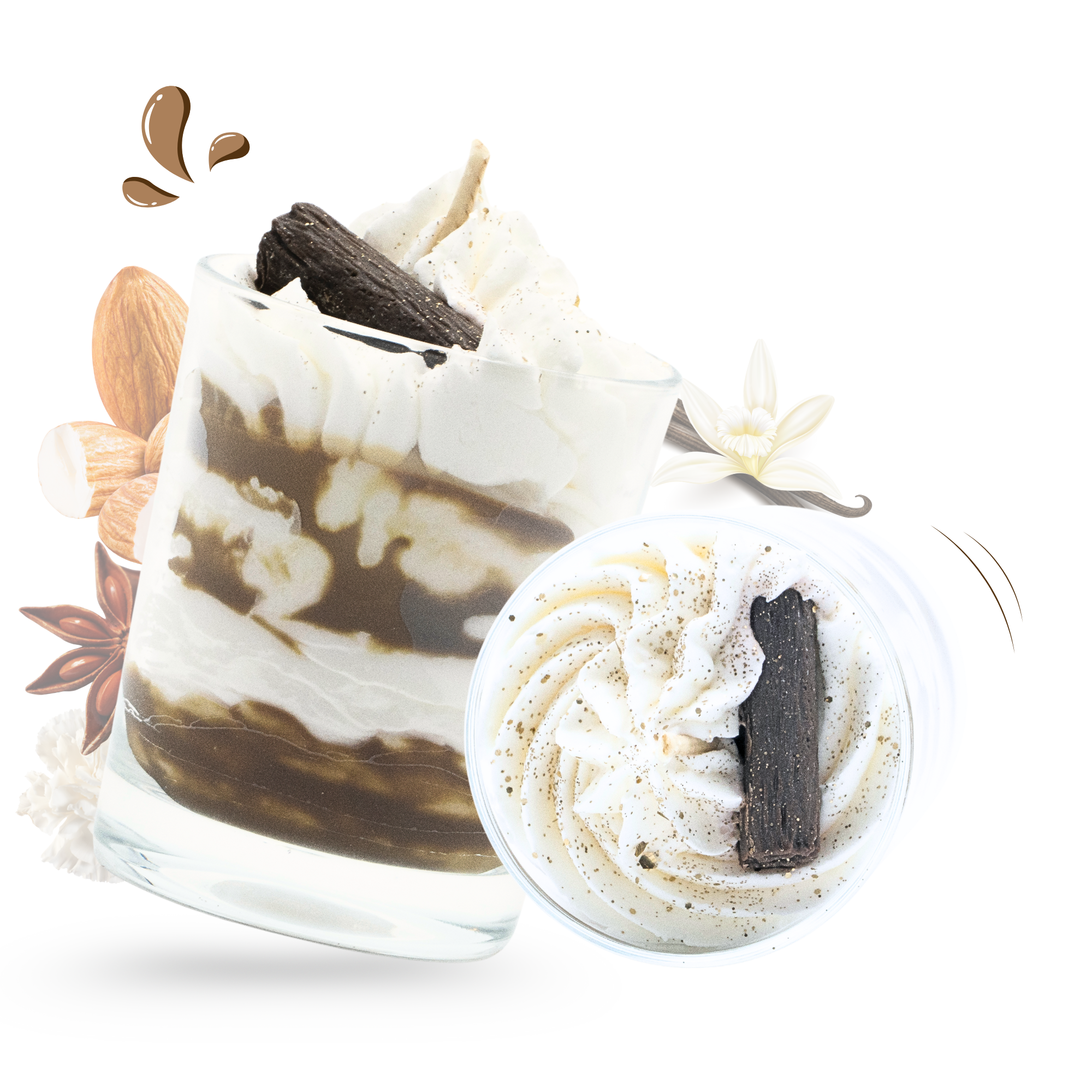 cette photo représente la bougie gourmande cinnamon rolls