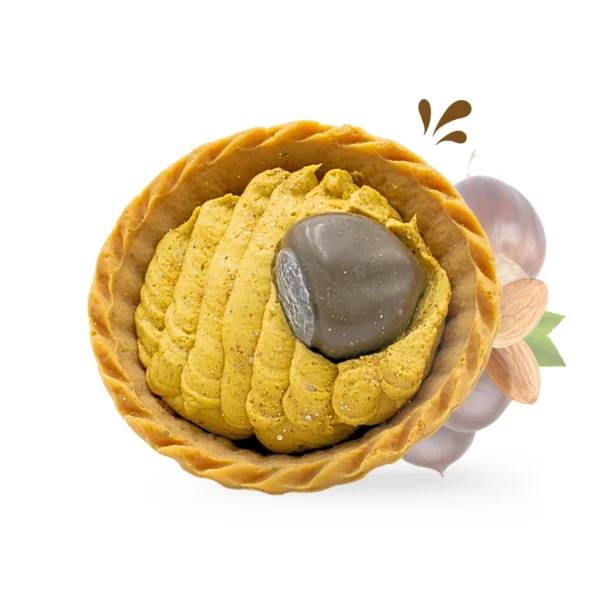 cette photo représente le fondant tartelette chataigne grillée