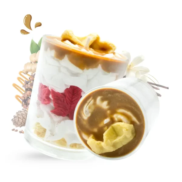 cette photo représente la bougie gourmande sirop d'érable