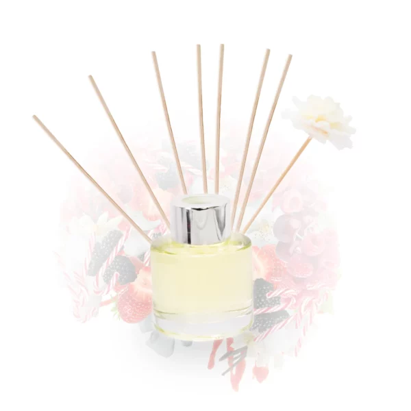 cette photo représente le diffuseur à tiges sucre d'orge