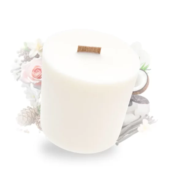 Cette photo représente la bougie recharge délice vanillé