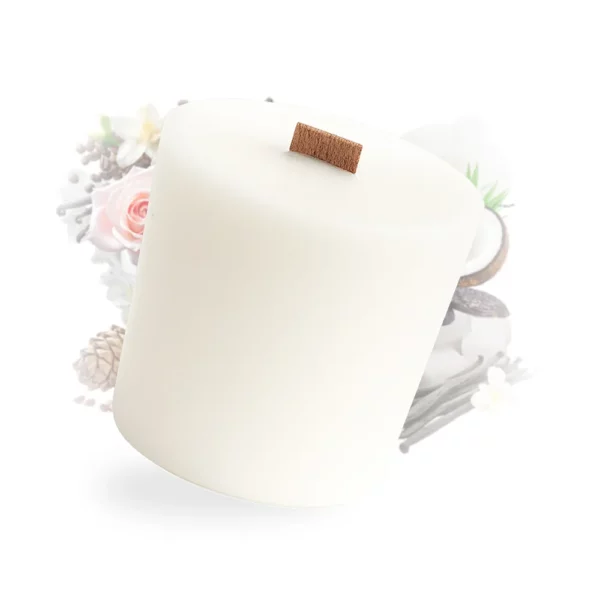 Cette photo représente la bougie recharge délice vanillé