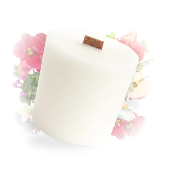 Cette photo représente la bougie recharge orchidée